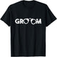 Funny Groom Handcuffs Wedding T-Shirt - T-Shirt | Black