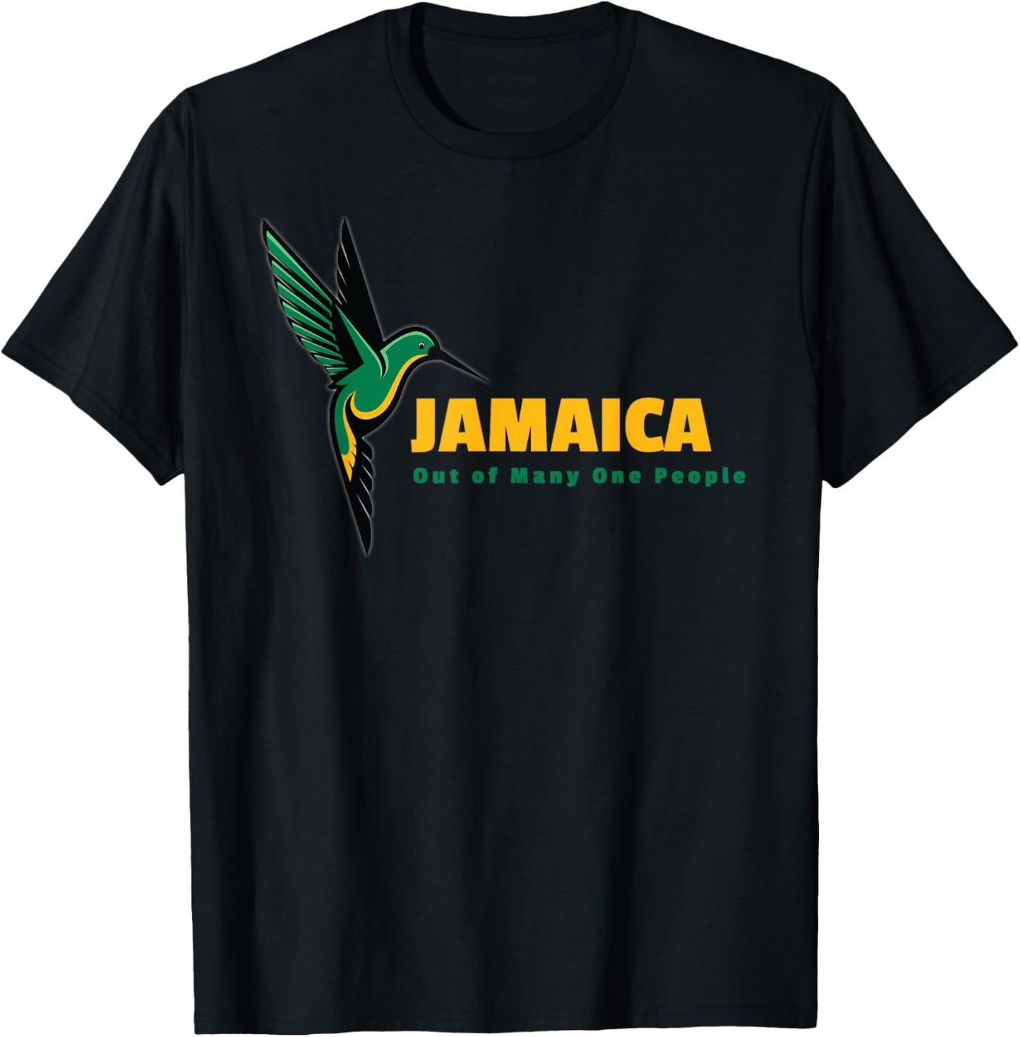 Jamaica national bird and slogan T-Shirt - T-Shirt | Black