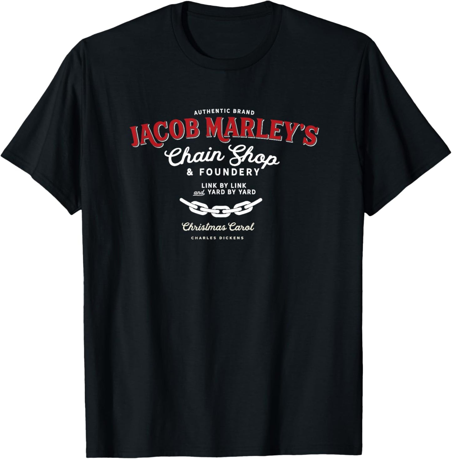 Christmas Carol, Jacob Marley Novelty, Holiday, Tradition T-Shirt - T-Shirt | Black