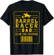 Barrel Racer Dad Scan For Payment Horse Riding T-Shirt - T-Shirt | Black