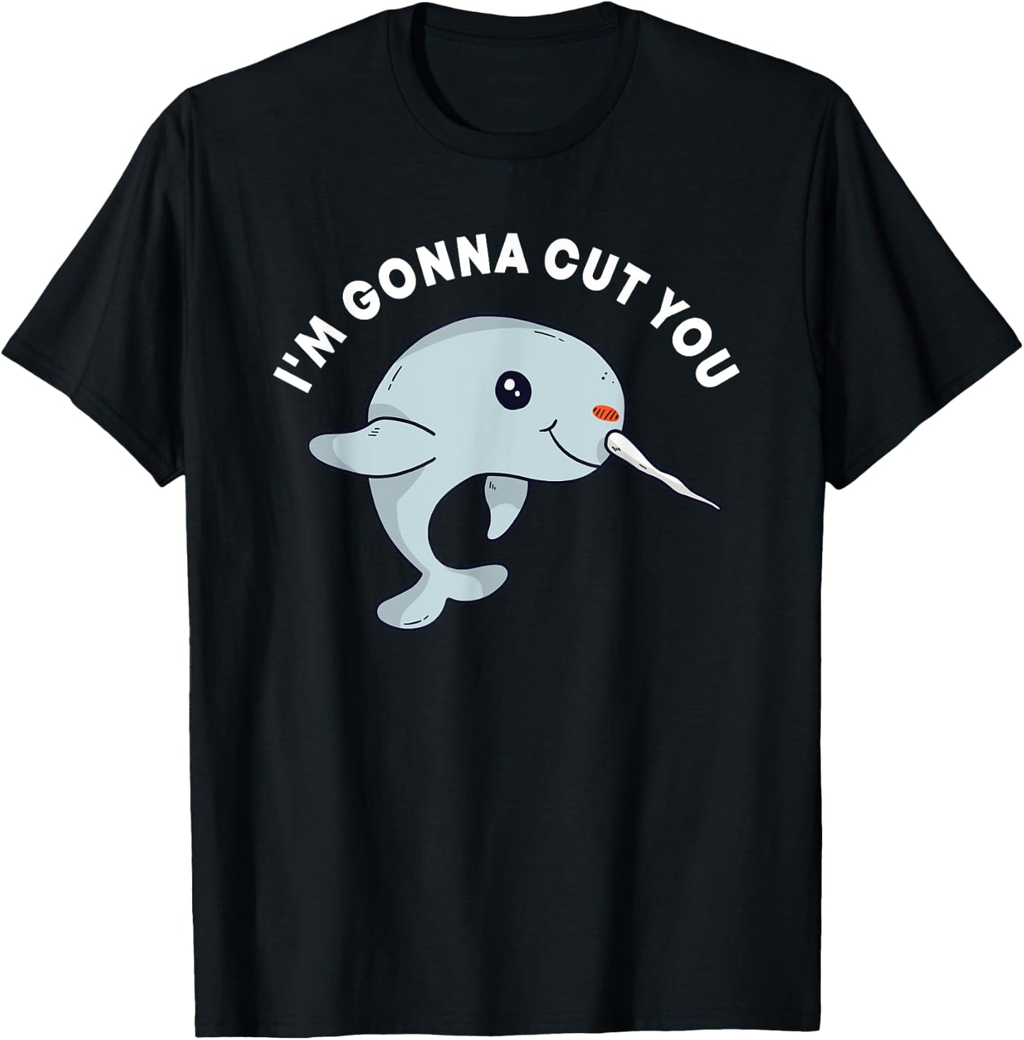 Narwhal Tusk Narwhale Unicorn Of The Sea Toothed Whale T-Shirt - T-Shirt | Black