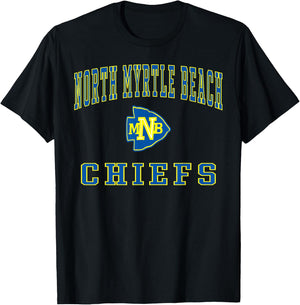 North Myrtle Beach High School Chiefs C1 Women Kids T-Shirt - T-Shirt | Black