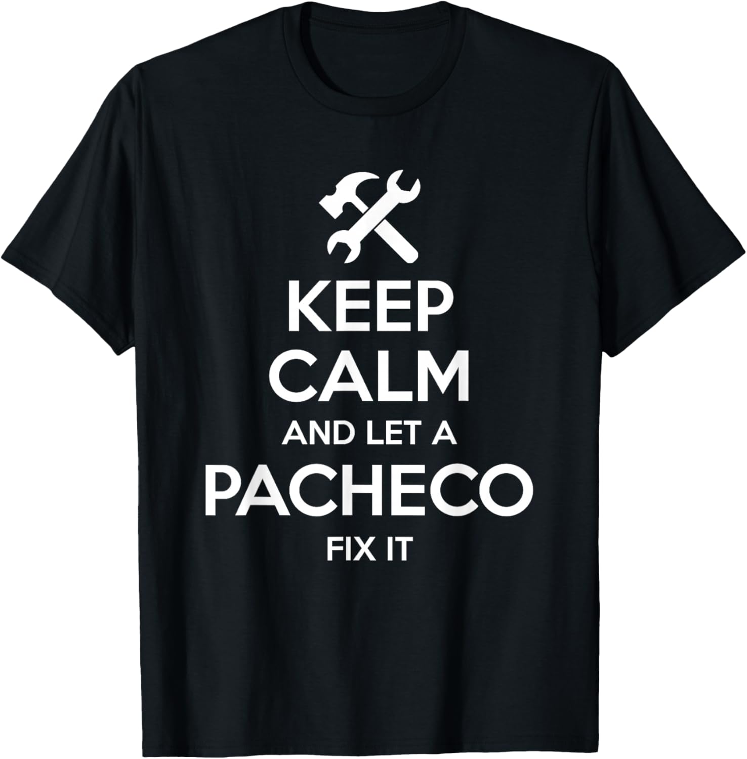 PACHECO Funny Surname Birthday Family Tree Reunion Gift T-Shirt - T-Shirt | Black