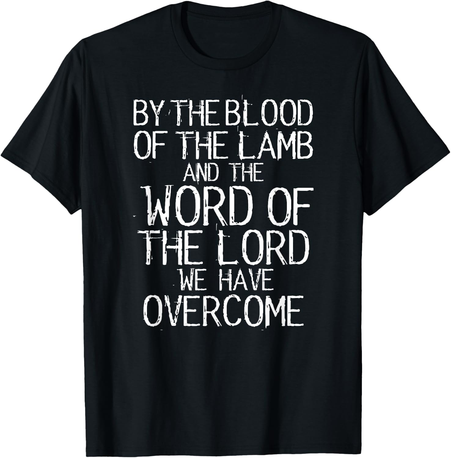 Bible Verse Revelation 12:11 T-Shirt - T-Shirt | Black