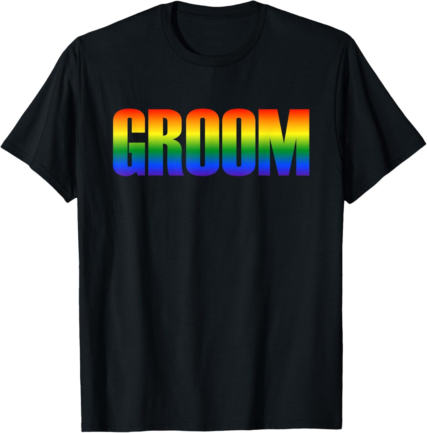 Groom Gay LGBT Same Sex Marriage Wedding Party T-Shirt - T-Shirt | Black