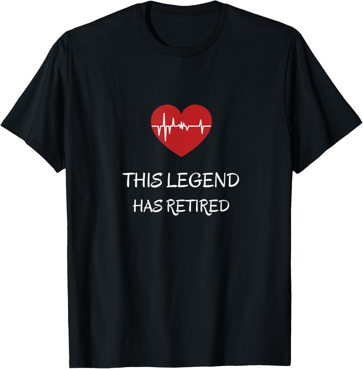This Legend Has Cardiologists Retirement Cardiology T-Shirt - T-Shirt | Black