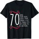 Funny 70th Birthday 70 Is When 70 Year Old Bday T-Shirt - T-Shirt | Black
