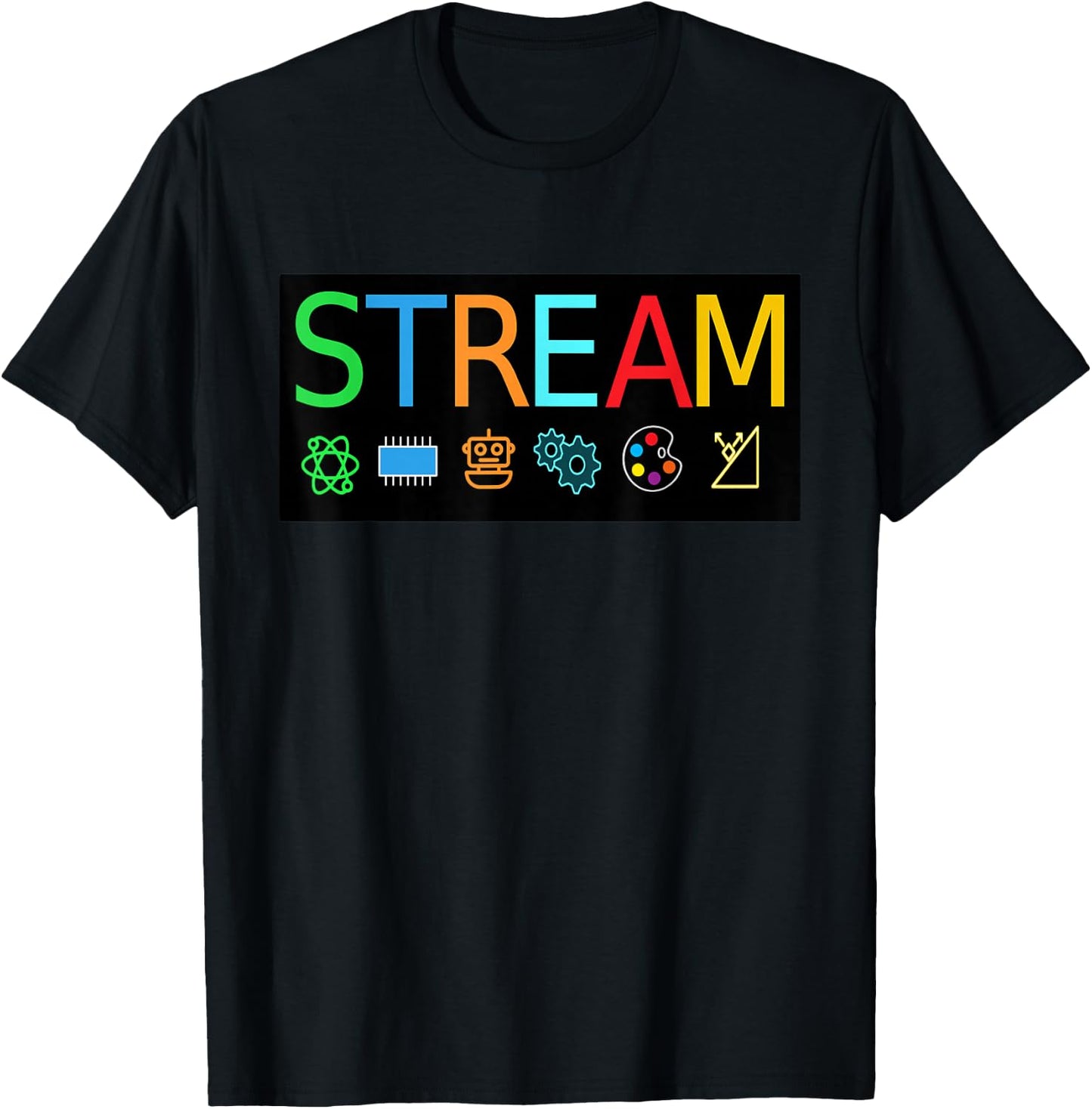 STREAM Technology Robotics Shirt for Teachers and Students T-Shirt - T-Shirt | Black