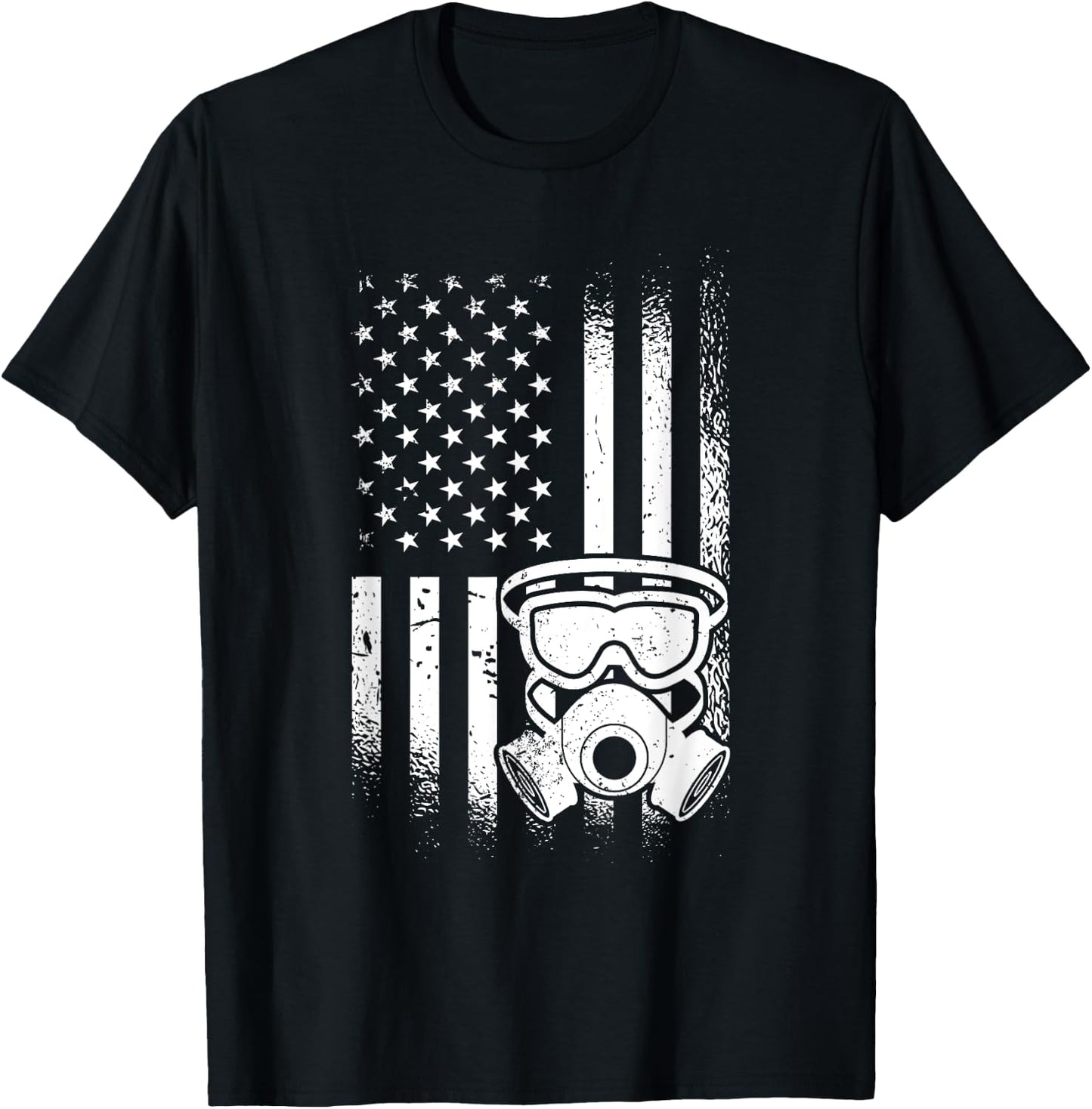 US Flag Exterminator Apparel American Exterminator Pest Control T-Shirt - T-Shirt | Black