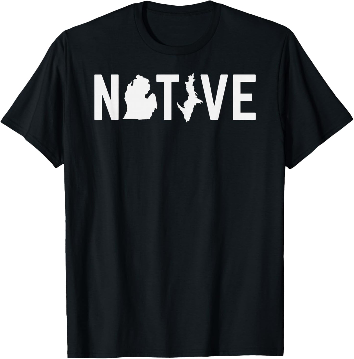 Native Michigan T-Shirt - T-Shirt | Black
