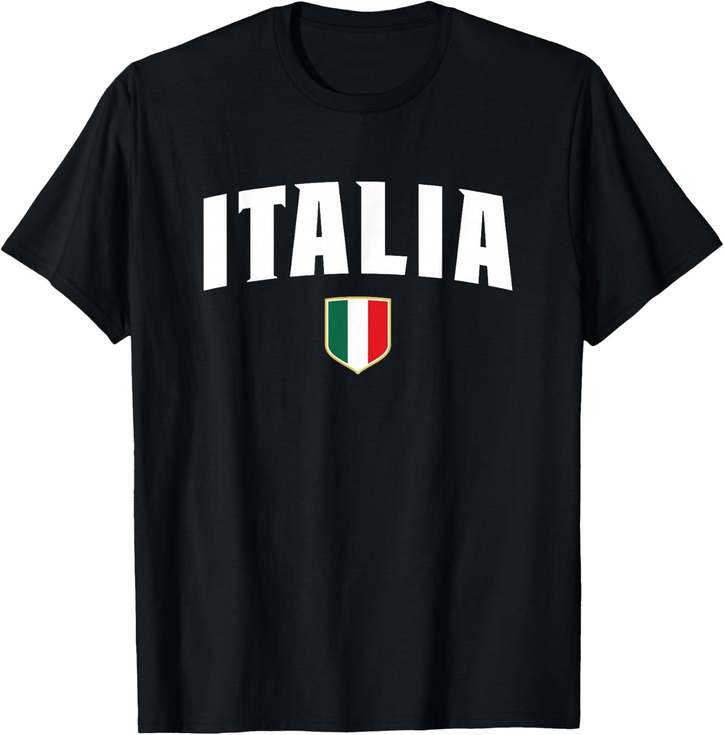 Italian Flag Italy Shirt Vintage Italia Boys & Girls Blue T-Shirt - T-Shirt | Black