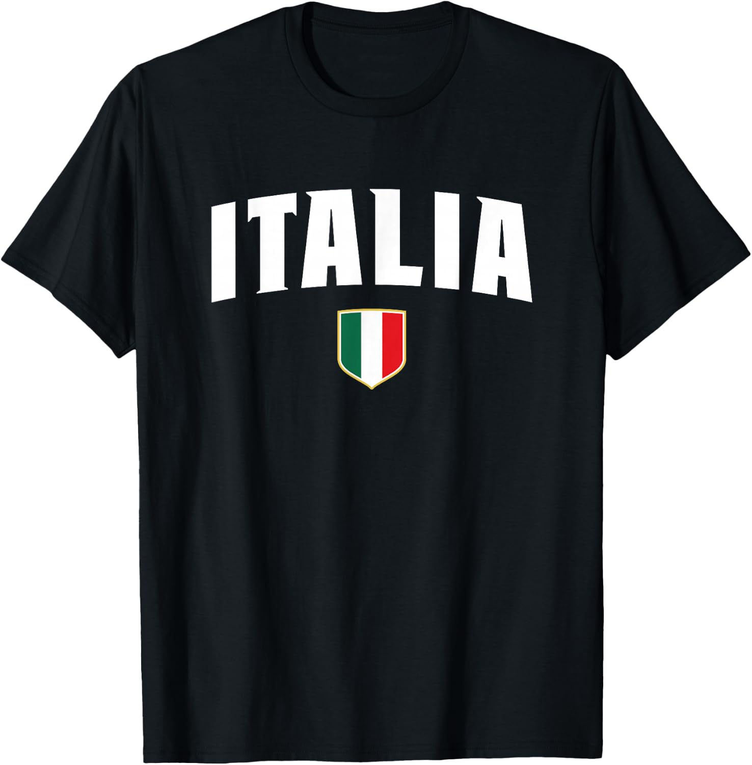 Italian Flag Italy Shirt Vintage Italia Boys & Girls Blue T-Shirt - T-Shirt | Black