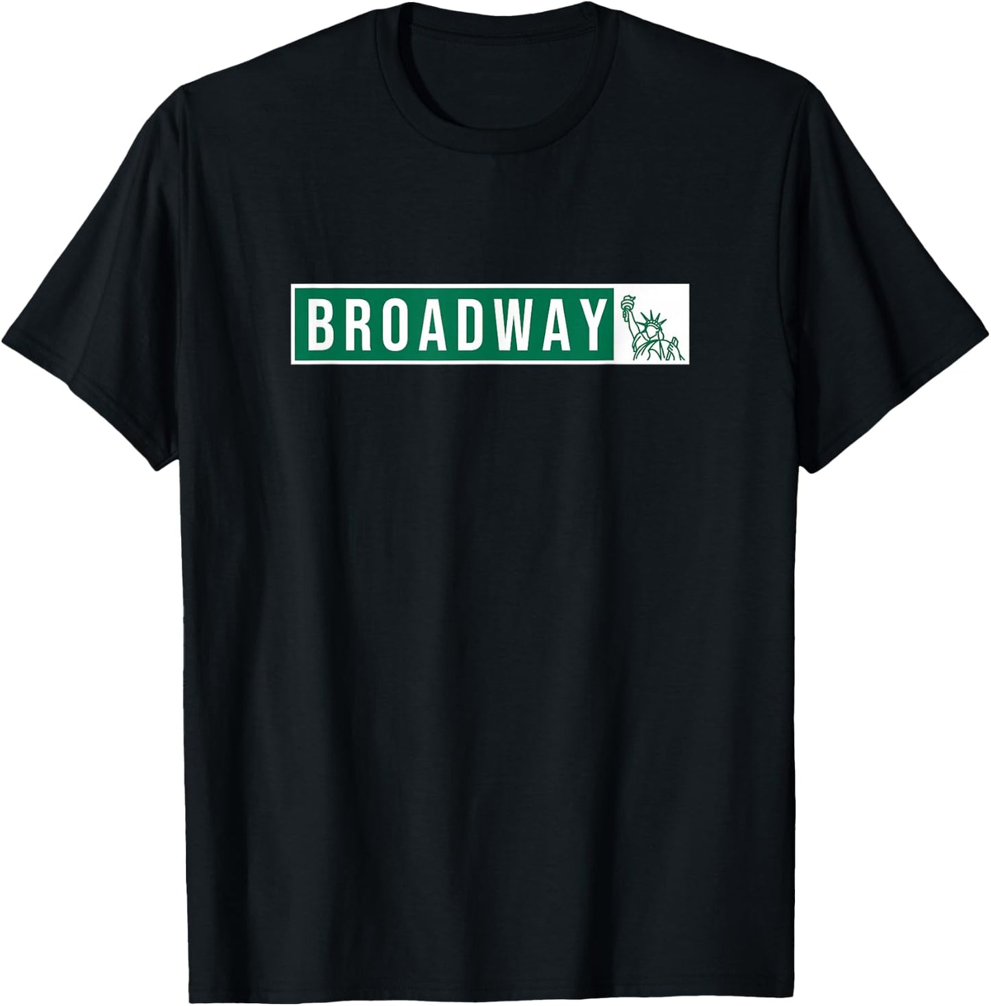Musical Theater - Broadway Street Sign T-Shirt - T-Shirt | Black