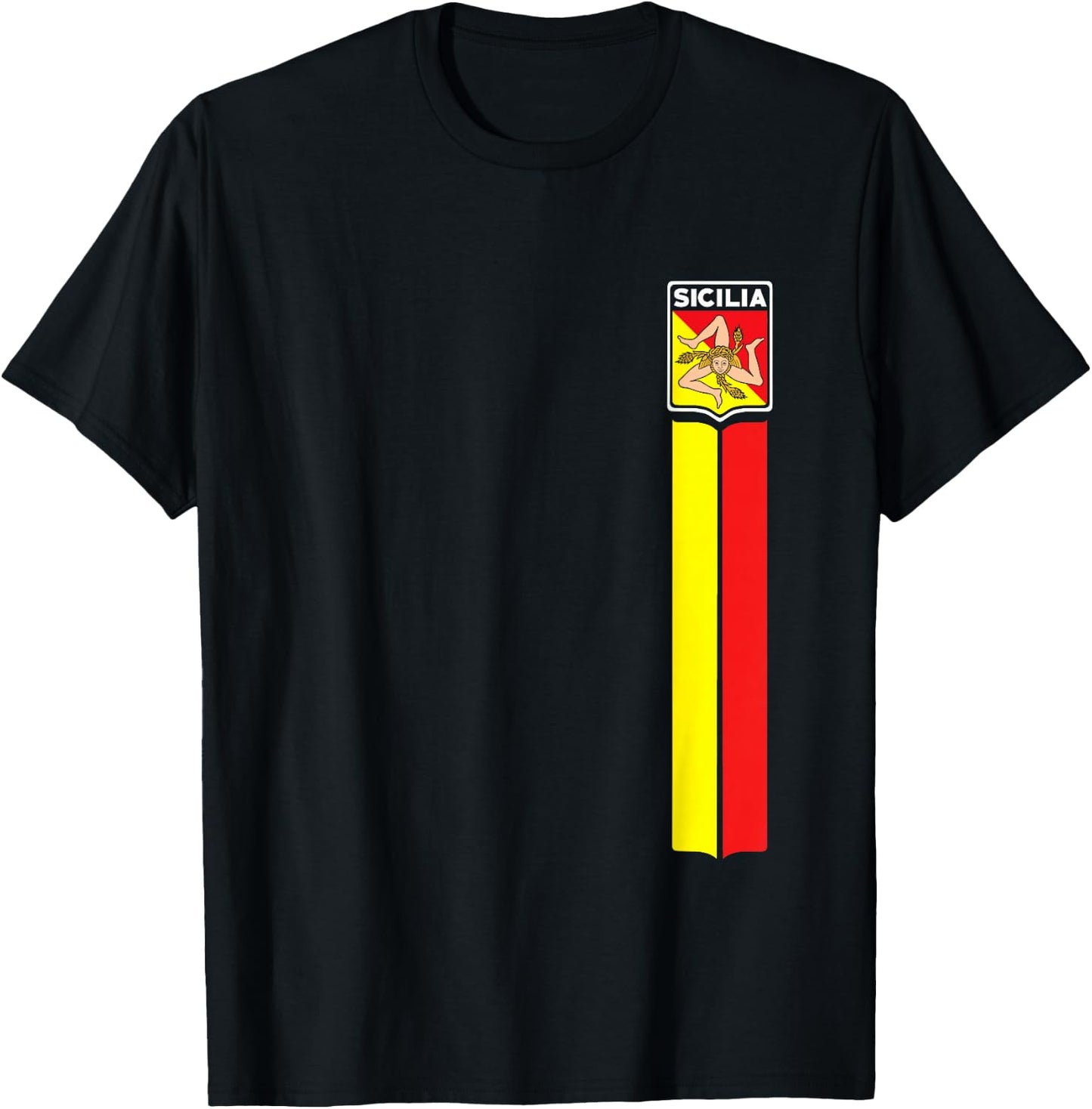 Sicilian Flag T-Shirt - T-Shirt | Black