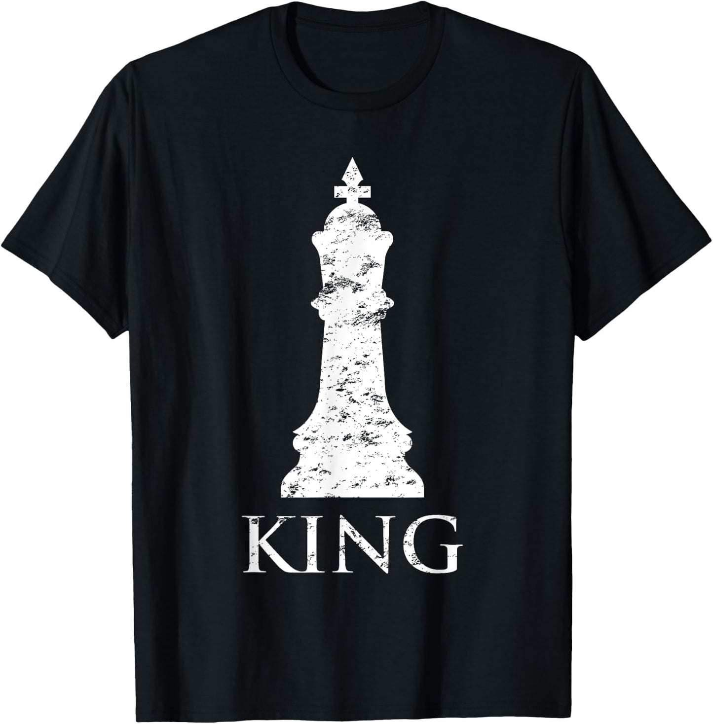 Funny Chess Pieces King Chess player Checkmate T-Shirt - T-Shirt | Black