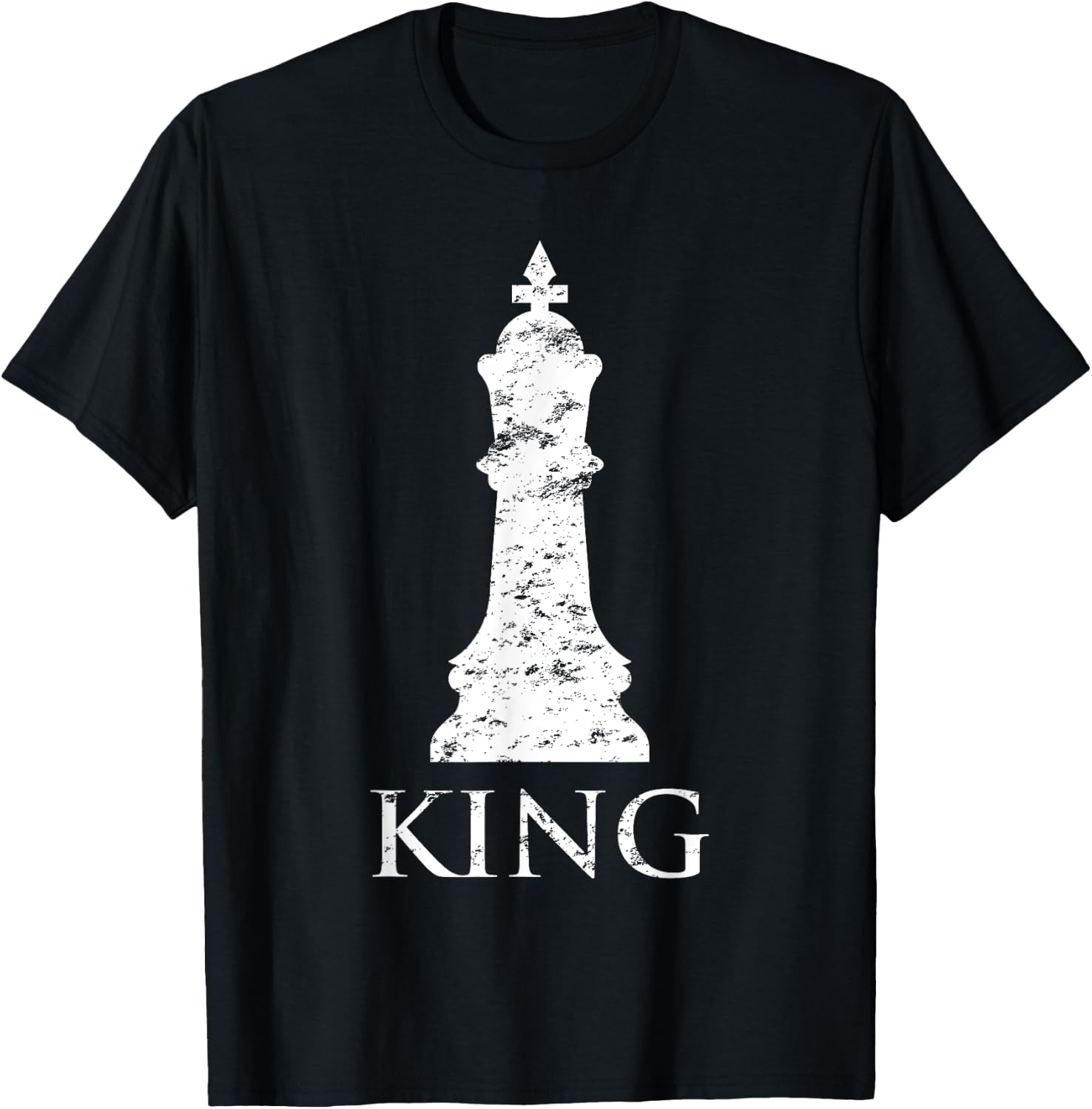 Funny Chess Pieces King Chess player Checkmate T-Shirt - T-Shirt | Black