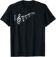 Music Lover - These Are Hard Difficult Times Music T-Shirt - T-Shirt | Black