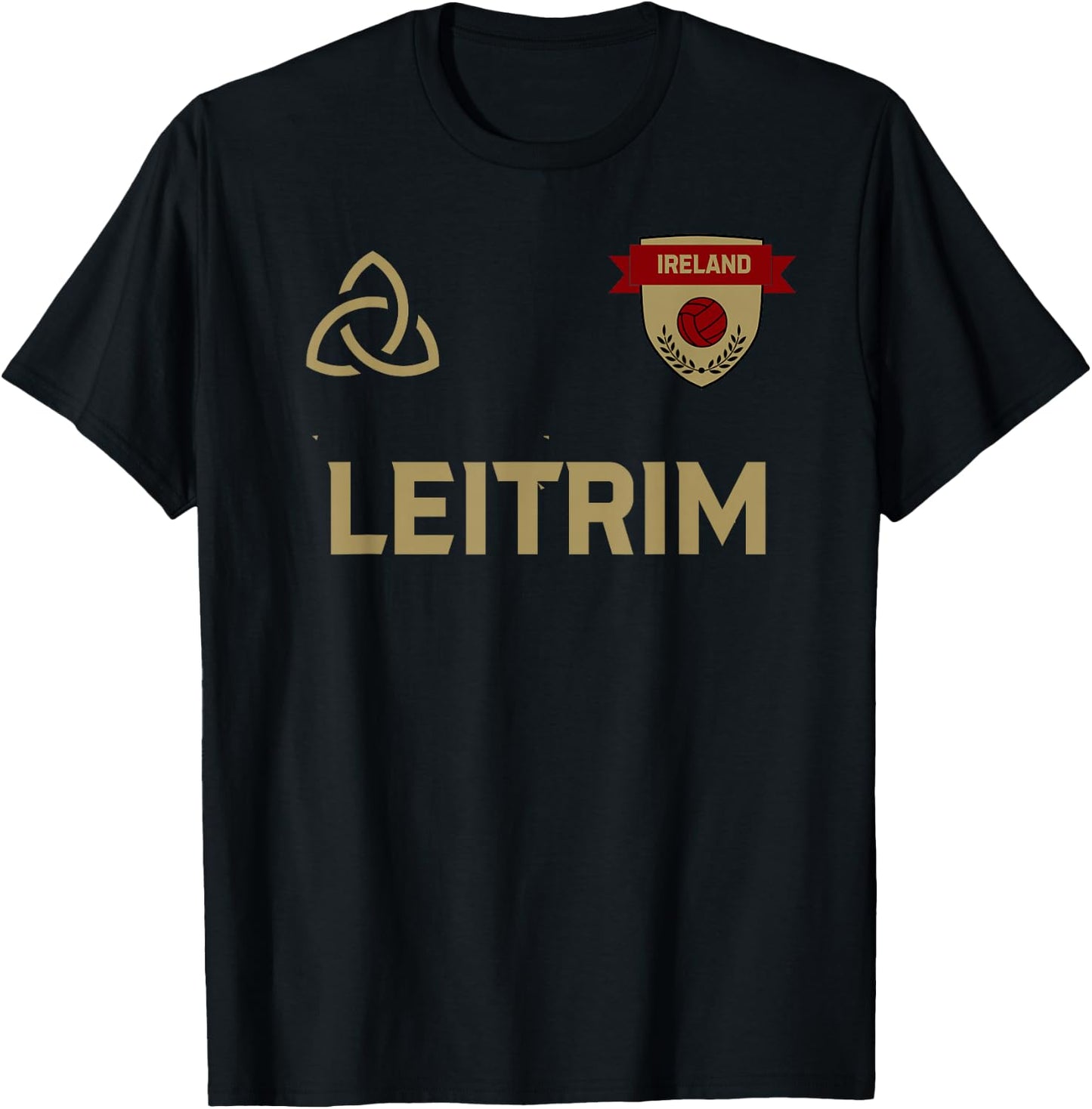 Leitrim Gaelic Jersey T-Shirt - T-Shirt | Black