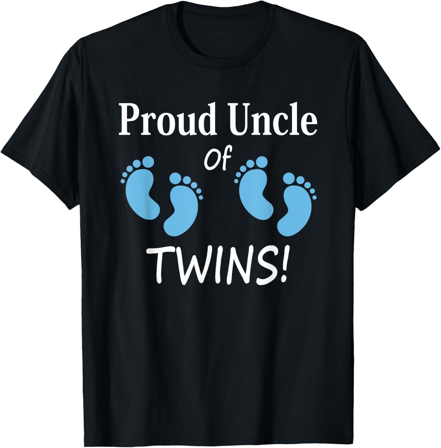 Proud Uncle of Twin Boys Special Unky T-Shirt - T-Shirt | Black