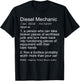 Funny Diesel Mechanic Definition Gift T-Shirt - T-Shirt | Black