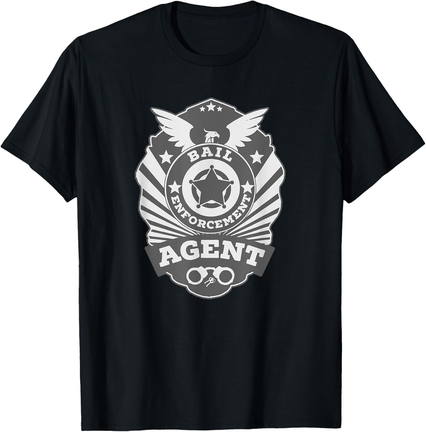 BEA Bail Enforcement Agent Badge Bounty Hunter Uniform T-Shirt - T-Shirt | Black