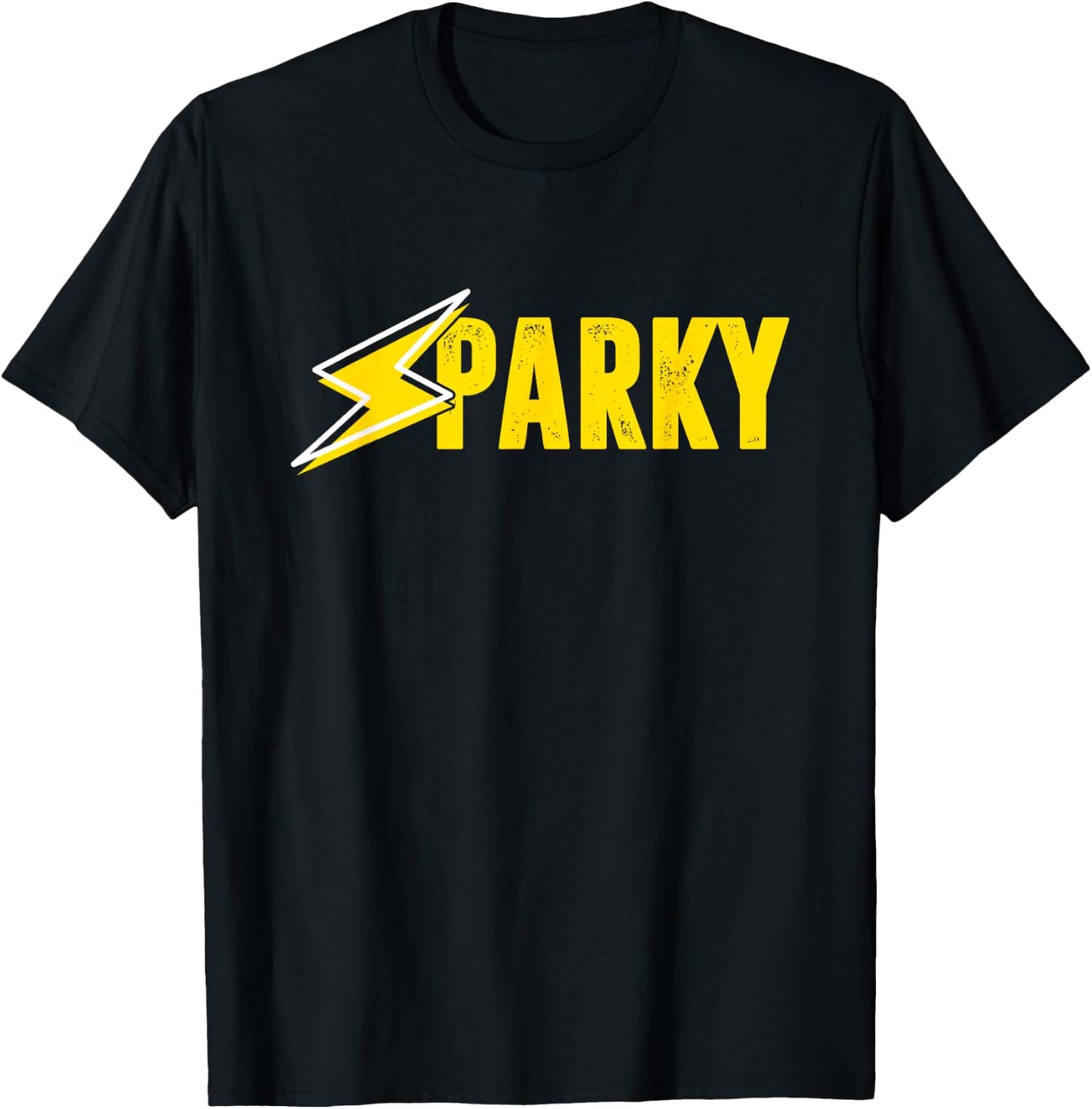 Sparky | Electricity Lineworker | Electrician T-Shirt - T-Shirt | Black