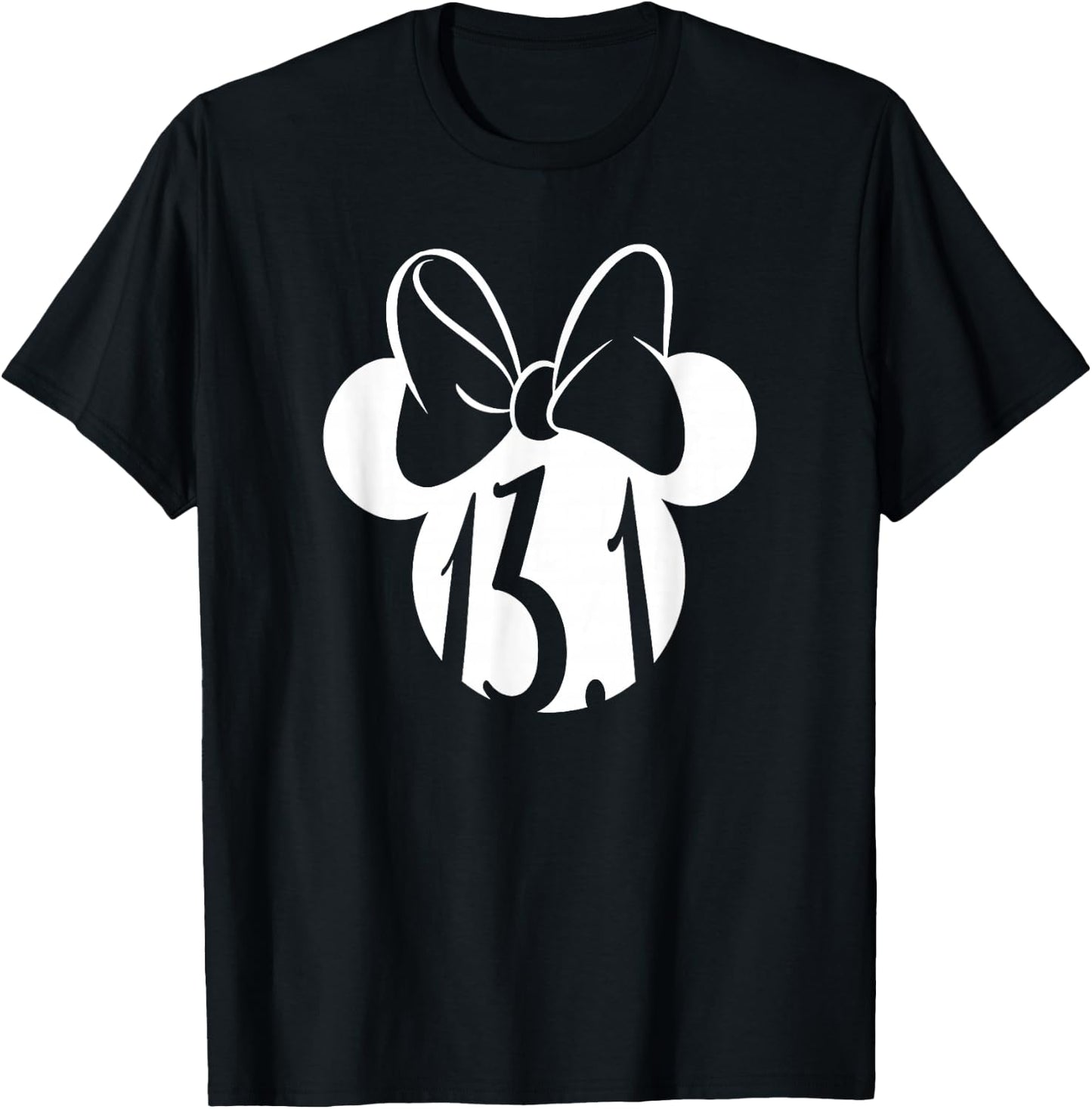 Disney Mickey And Friends Minnie Mouse Half Marathon 13.1 T-Shirt - T-Shirt | Black