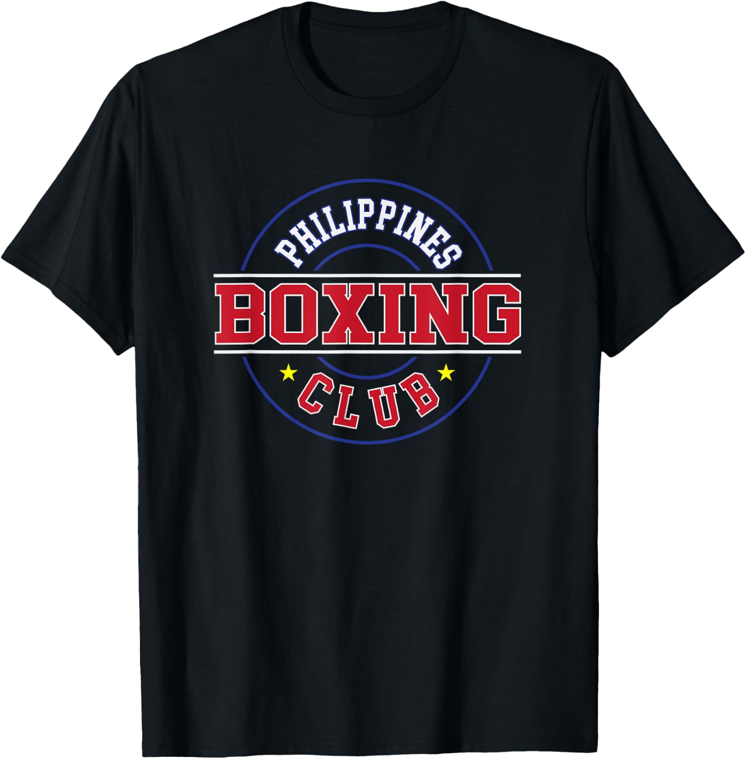 Philippines Boxing Club Gym Boxer Filipino Pinoy Pride T-Shirt - T-Shirt | Black