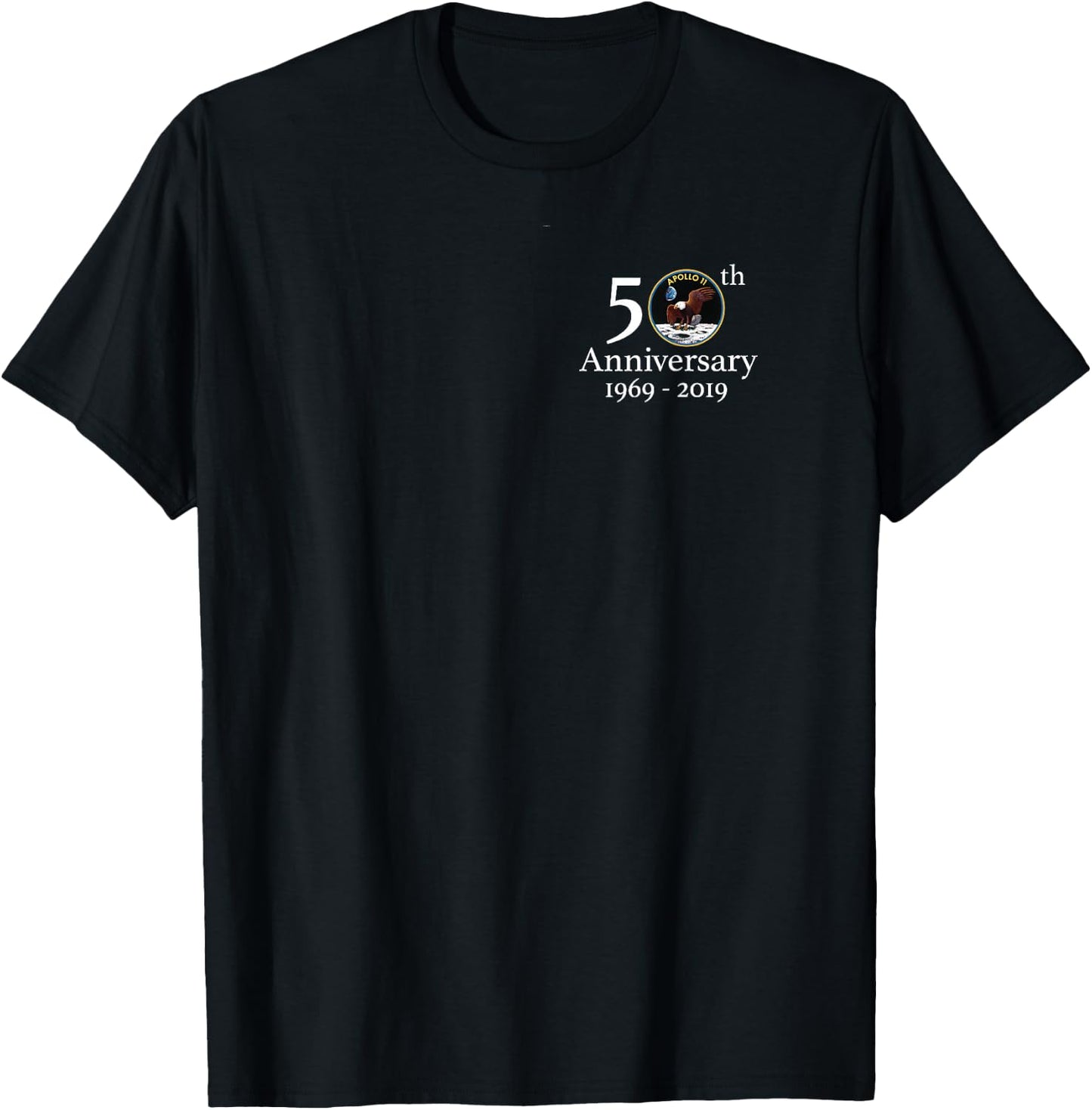 Apollo 50th Anniversary Logo NASA T-Shirt - T-Shirt | Black