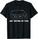 Just Resting My Eyes Funny Couch Love Relax Easy Nap Chair T-Shirt - T-Shirt | Black
