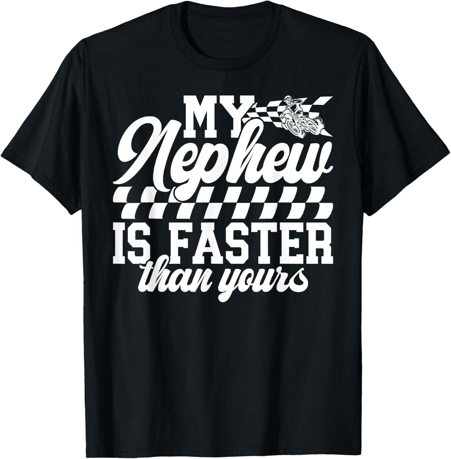 Motocross Aunt Proud Motocross Rider Auntie T-Shirt - T-Shirt | Black