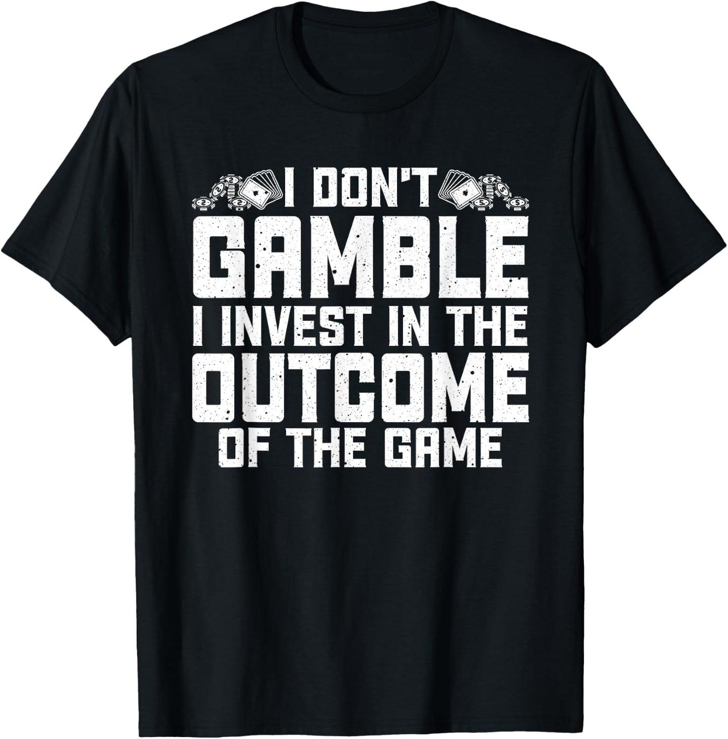 Funny Gambling Art Women Gambler Poker Casino Lover T-Shirt - T-Shirt | Black