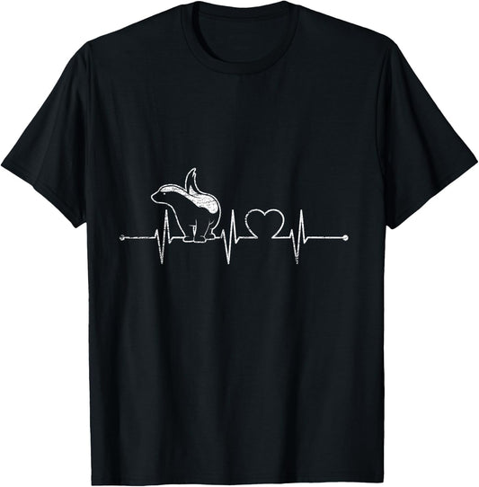Heartbeat Honey Badger T-Shirt - T-Shirt | Black