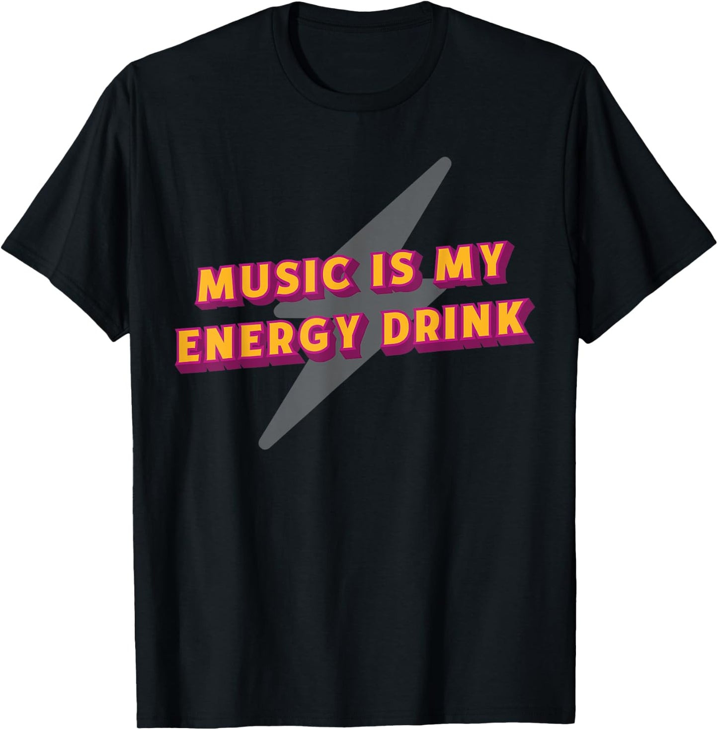 Music's My Energy Drink Energy Drink T-Shirt - T-Shirt | Black