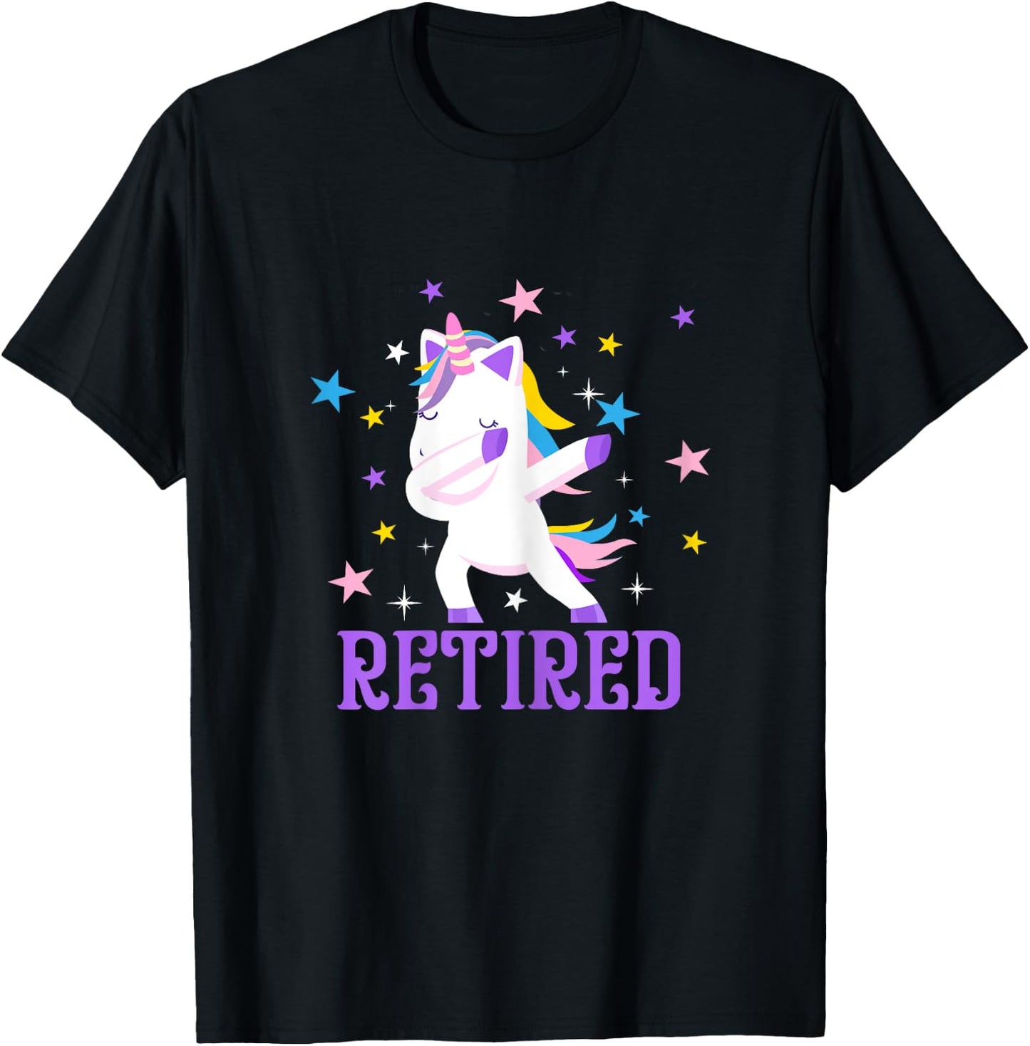 Retired 2022 Unicorn Retirement Gift Women T-Shirt - T-Shirt | Black