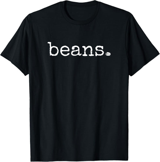 Beans - Funny Barista Coffee Bean, Espresso Bean, Bean Lover T-Shirt - T-Shirt | Black