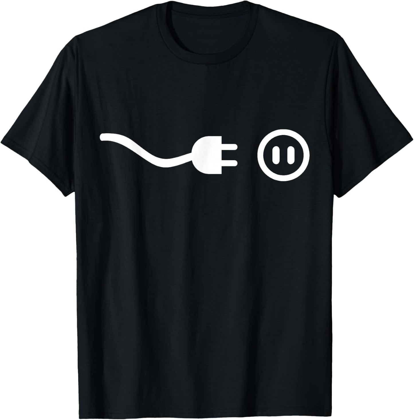 Plug outlet T-Shirt - T-Shirt | Black