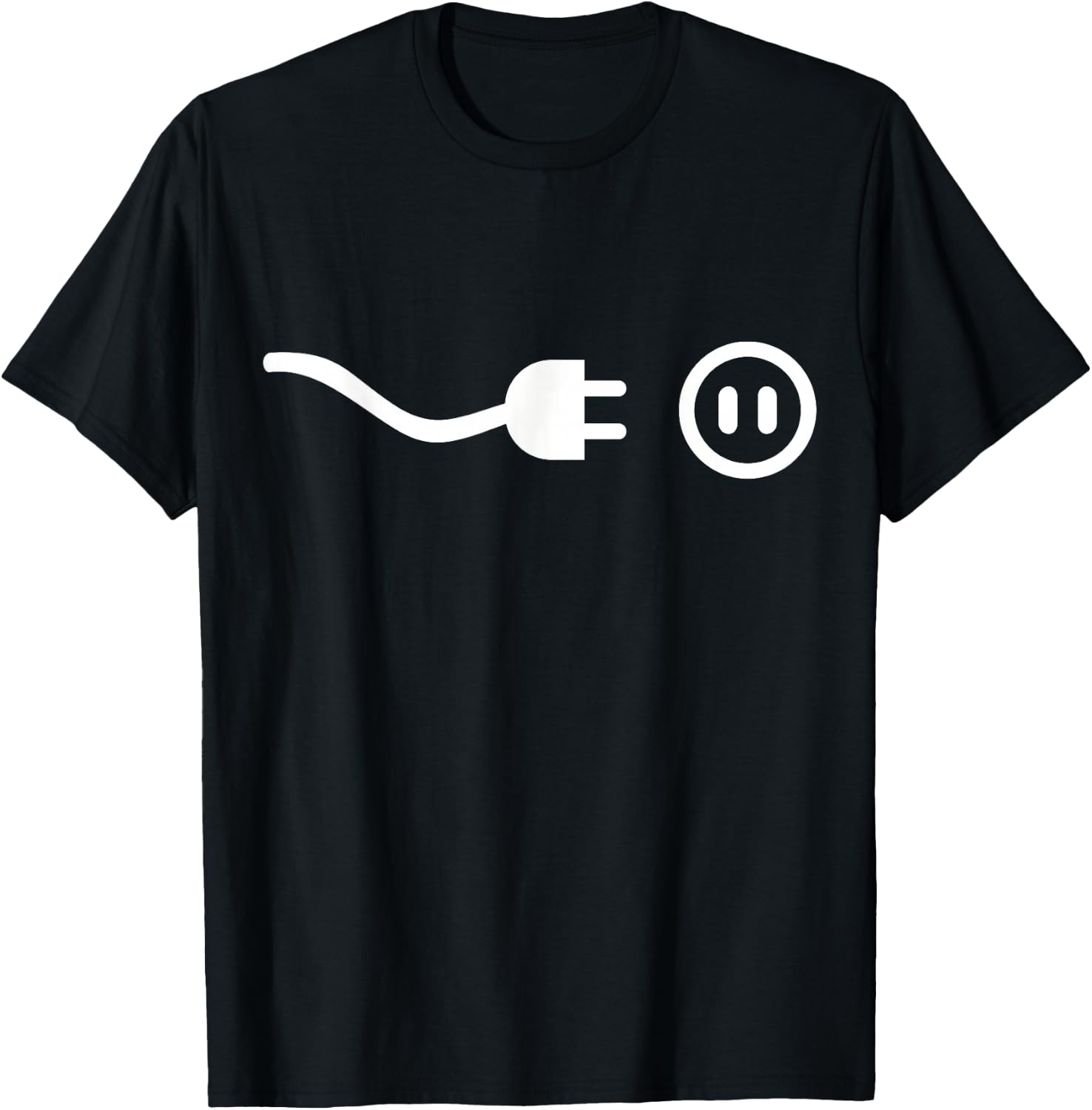 Plug outlet T-Shirt - T-Shirt | Black