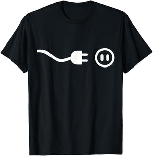 Plug outlet T-Shirt - T-Shirt | Black