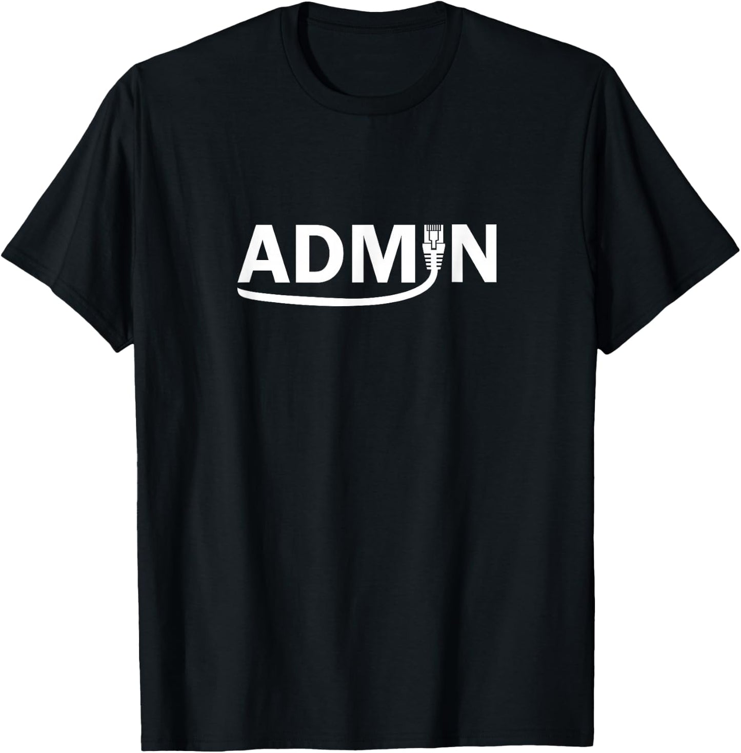Admin - RJ 45 networking cable T-Shirt - T-Shirt | Black