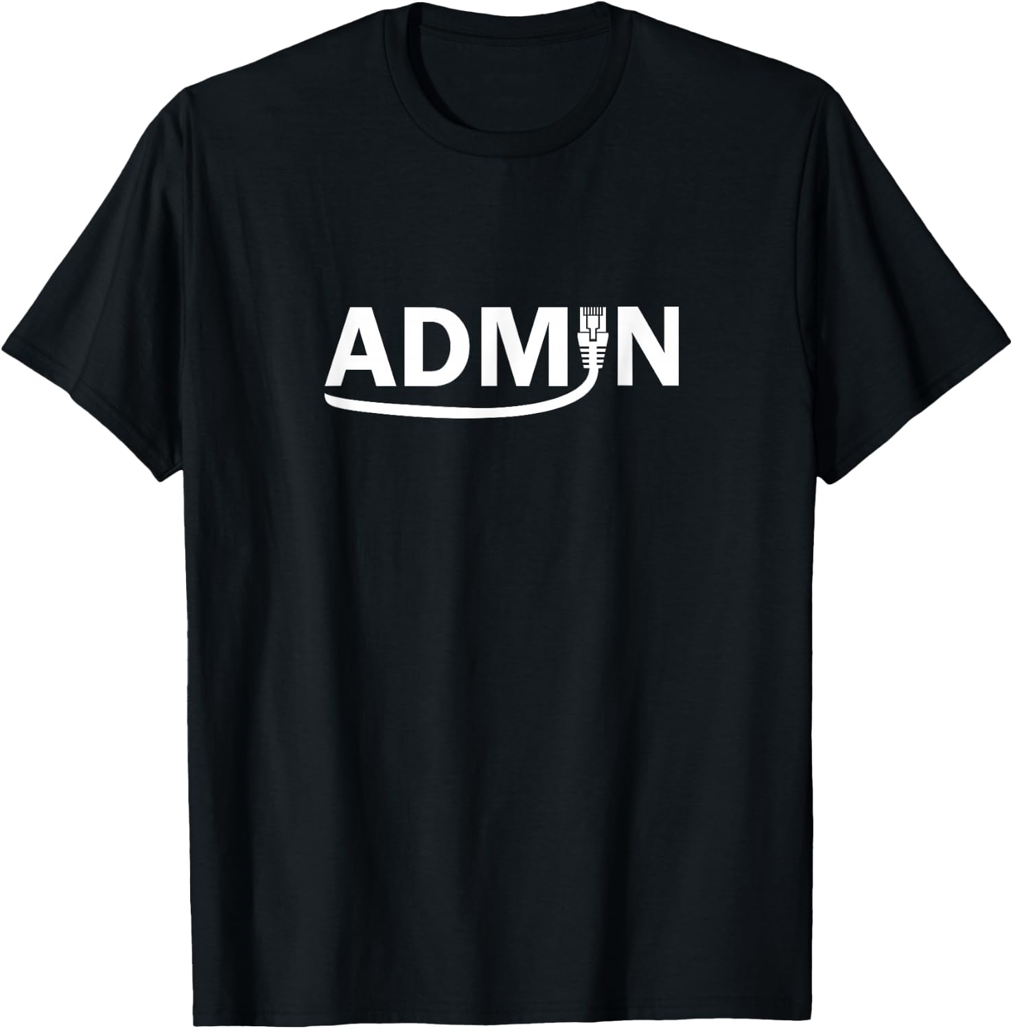 Admin - RJ 45 networking cable T-Shirt - T-Shirt | Black