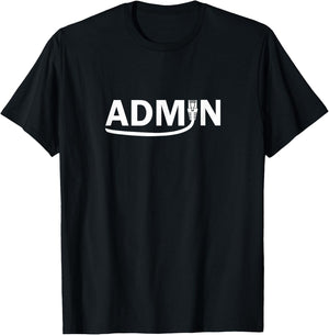 Admin - RJ 45 networking cable T-Shirt - T-Shirt | Black