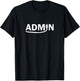 Admin - RJ 45 networking cable T-Shirt - T-Shirt | Black