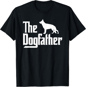 The DogFather, German Shepherd Dog Dad, Best Dog Daddy Ever T-Shirt - T-Shirt | Black