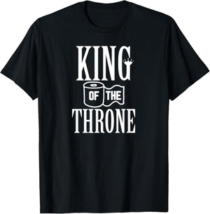 King Of The Throne Toilet Paper Gift T-Shirt - T-Shirt | Black