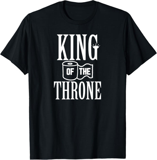 King Of The Throne Toilet Paper Gift T-Shirt - T-Shirt | Black
