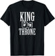 King Of The Throne Toilet Paper Gift T-Shirt - T-Shirt | Black