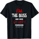 I'm the Boss and I have my Wife's Permission to say so Shirt T-Shirt - T-Shirt | Black