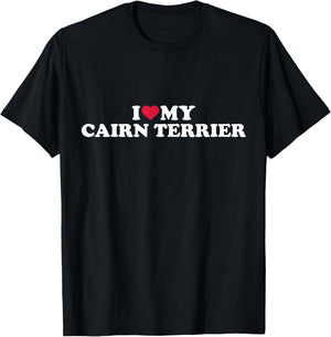 I love my Cairn Terrier T-Shirt - T-Shirt | Black