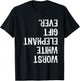 Worst White Elephant Gift Ever Upside Down Xmas T-Shirt - T-Shirt | Black